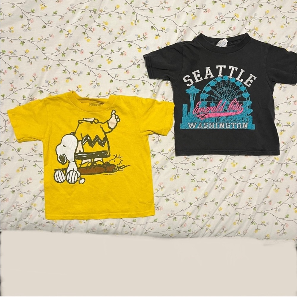 2T TODDLER VINTAGE TEE BUNDLE - CHARLIE BROWN / SEATTLE WASHINGTON